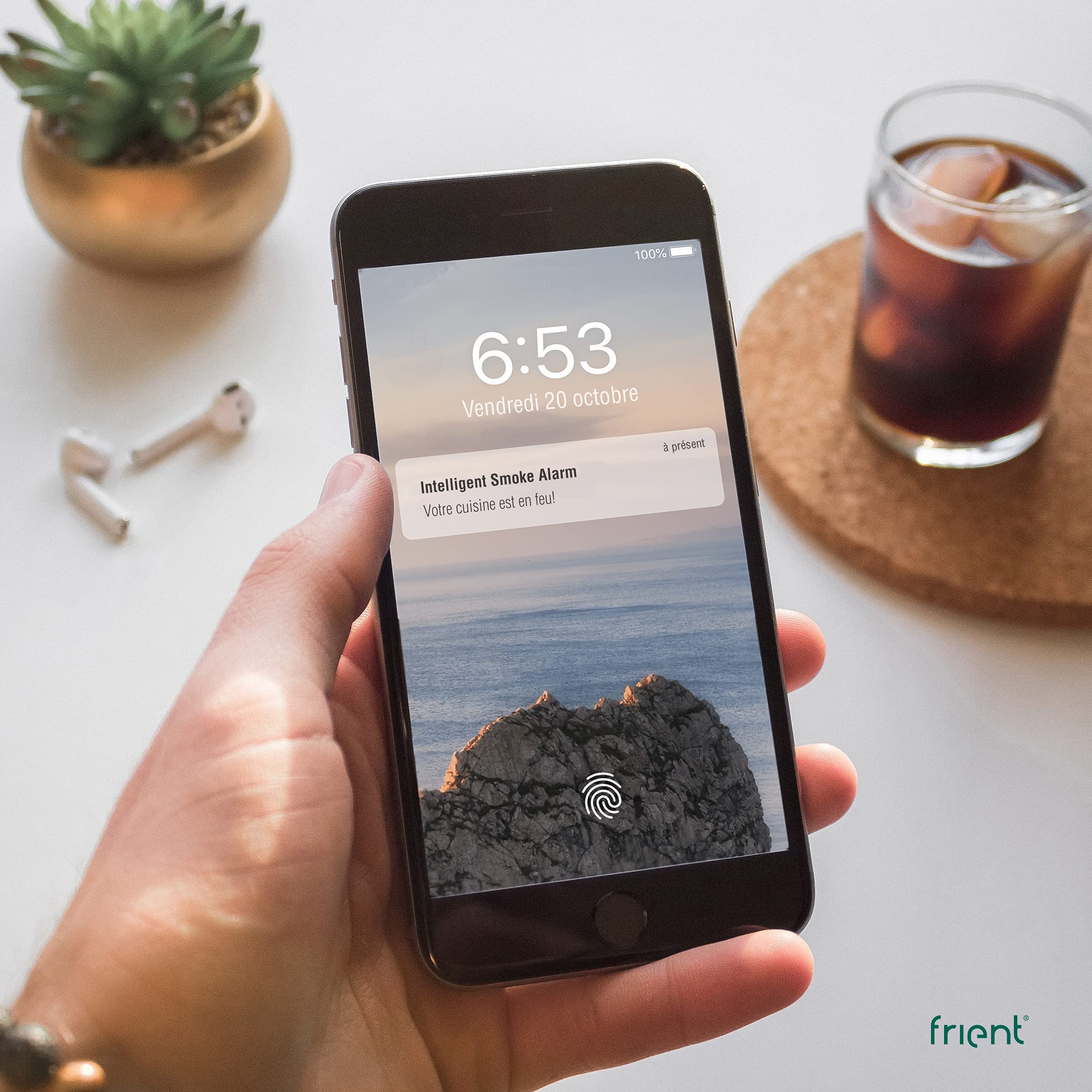 frient Alarms & Sirens détecteur de fumée Zigbee sans fil