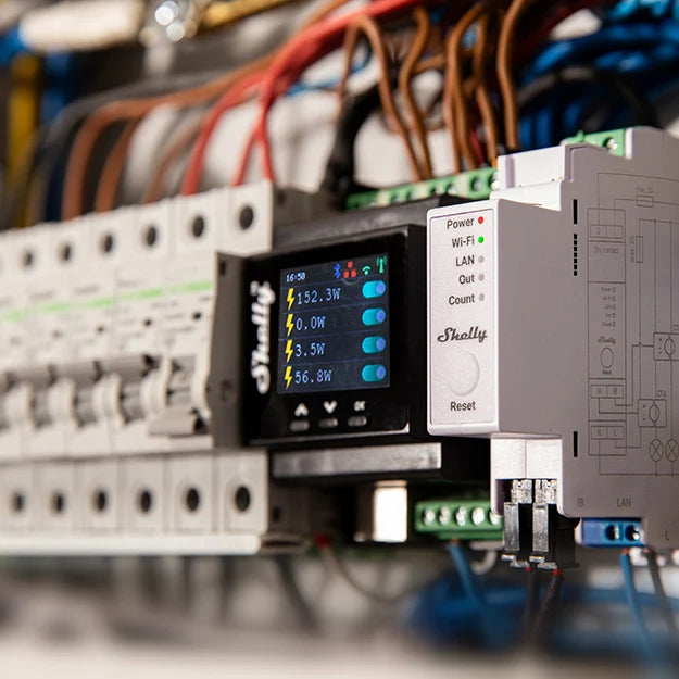 Shelly Pro EM-50 compteur rail DIN 2 voies 50A