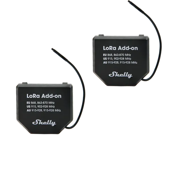 Shelly LoRa Add-on module pack de 2 portée longue
