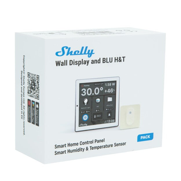 Shelly Wall Display White écran tactile + BLU H&T Ivory