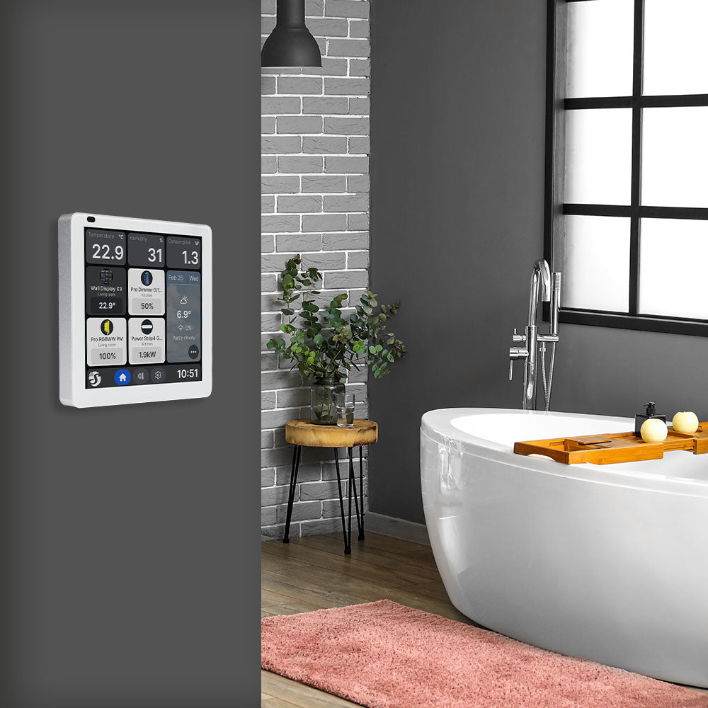 Shelly Wall Display X1i Écran Tactile Silver Domotique