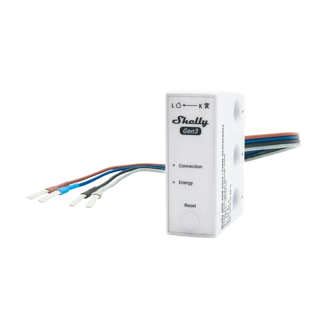 Shelly 3EM-63W Gen3 compteur énergie triphasé WiFi