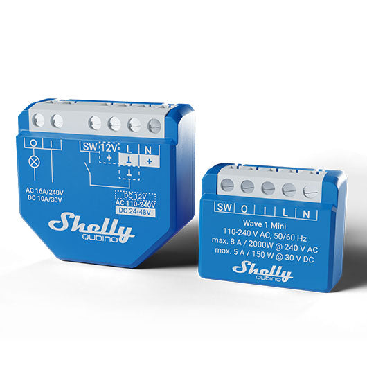 Shelly Wave 1 Mini interrupteur 8A contacts secs