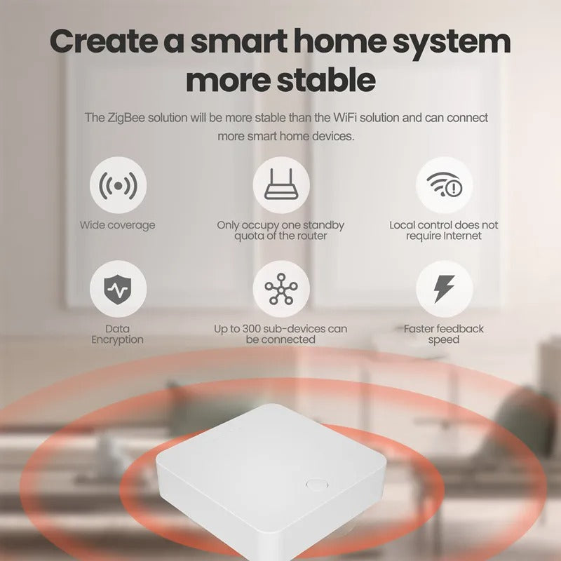 Mumubiz Zigbee Protocol passerelle hub Zigbee 3.0 LAN Alexa