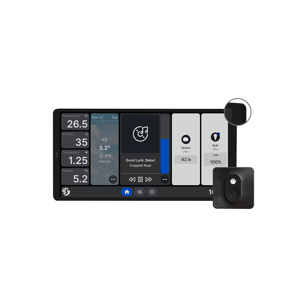 Shelly Wall Display X2 écran tactile noir + BLU HT