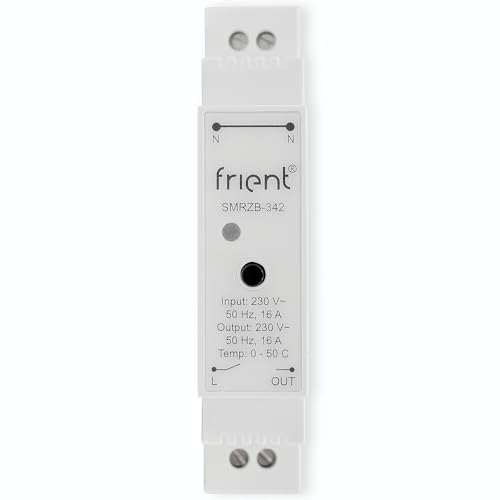 frient Relais DIN interrupteur Zigbee mesure énergie rail