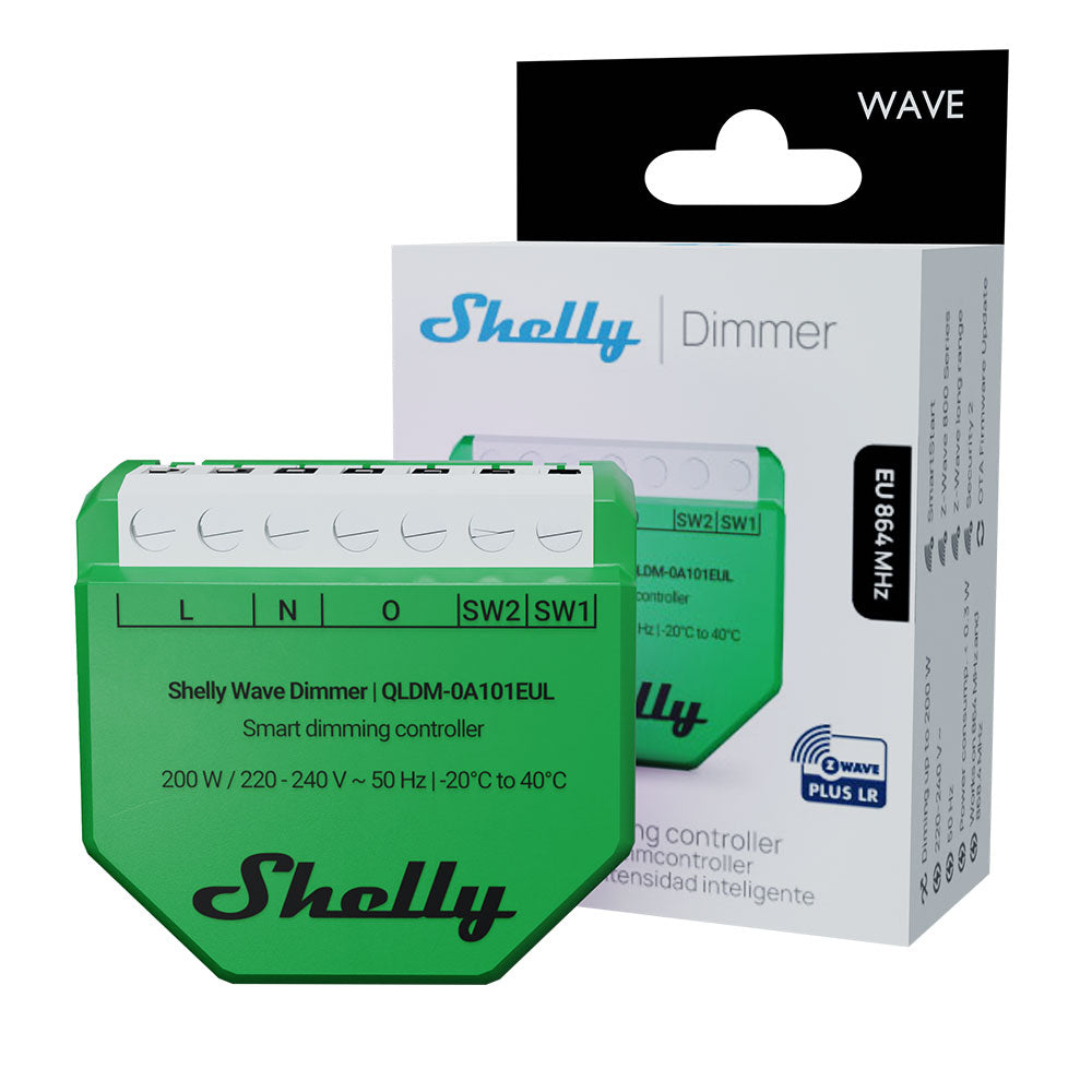 Shelly Wave Dimmer EU LR variateur connecté Z-Wave éclairage