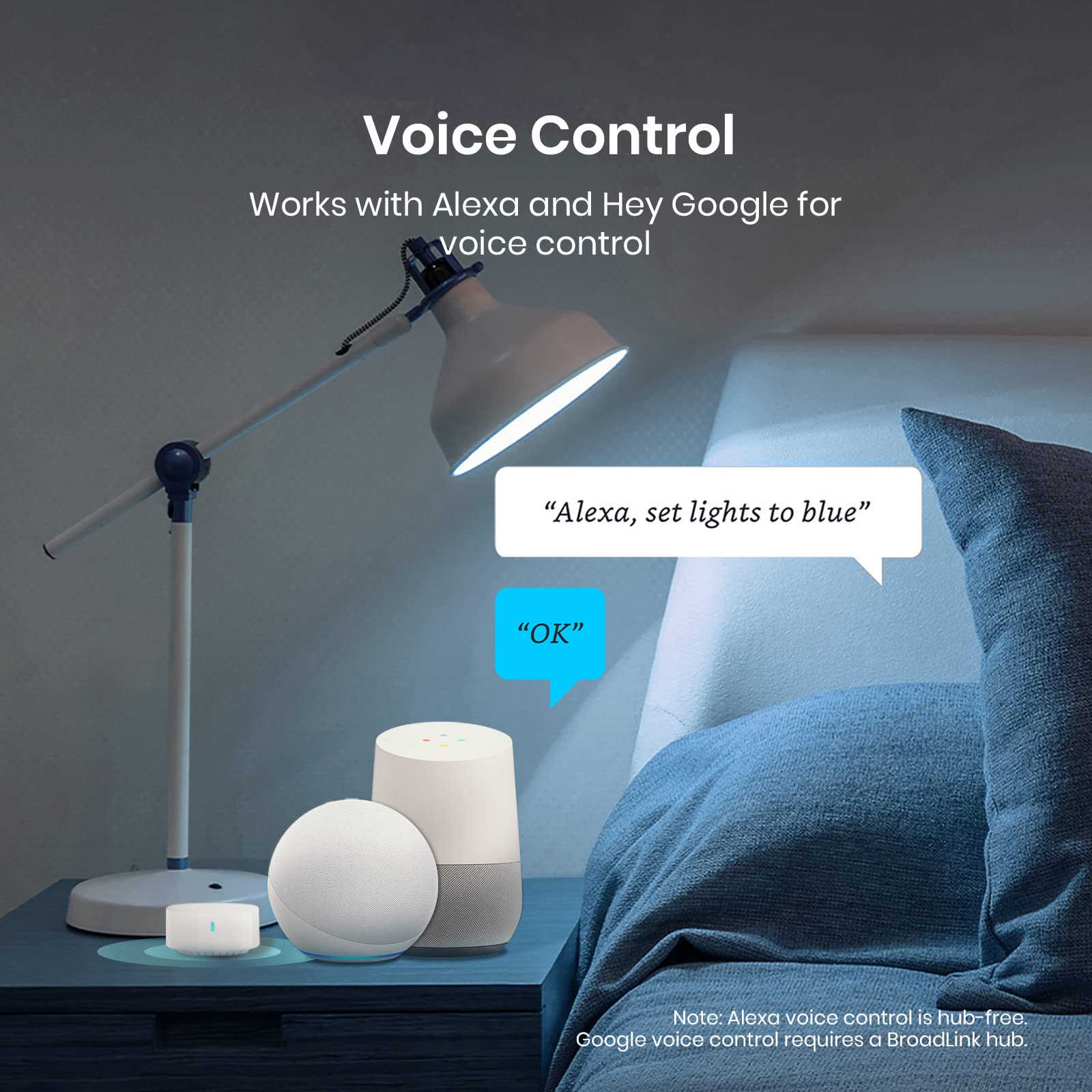 Broadlink Smart Lighting ampoule connectée E27 couleur lot de 2 Alexa