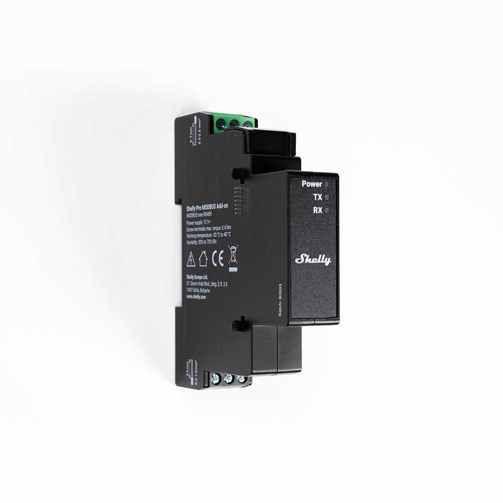 Shelly Pro Modbus Add-on RS485 module domotique RS485