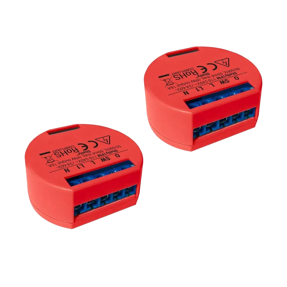 Shelly 1PM micromodule WiFi mesure de puissance Pack de 2