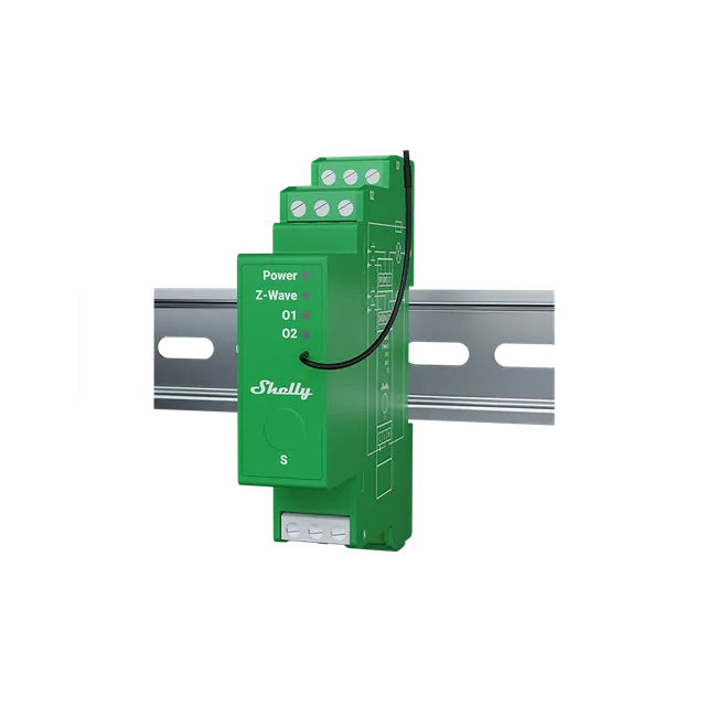 Shelly Wave Pro Dimmer 2PM variateur 2 canaux rail DIN