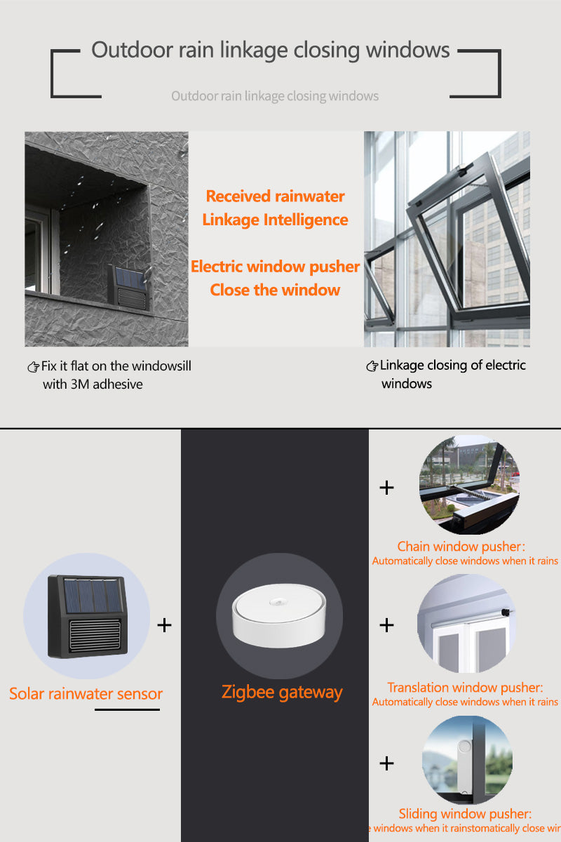 Mumubiz Zigbee Protocol capteur pluie solaire Zigbee extérieur