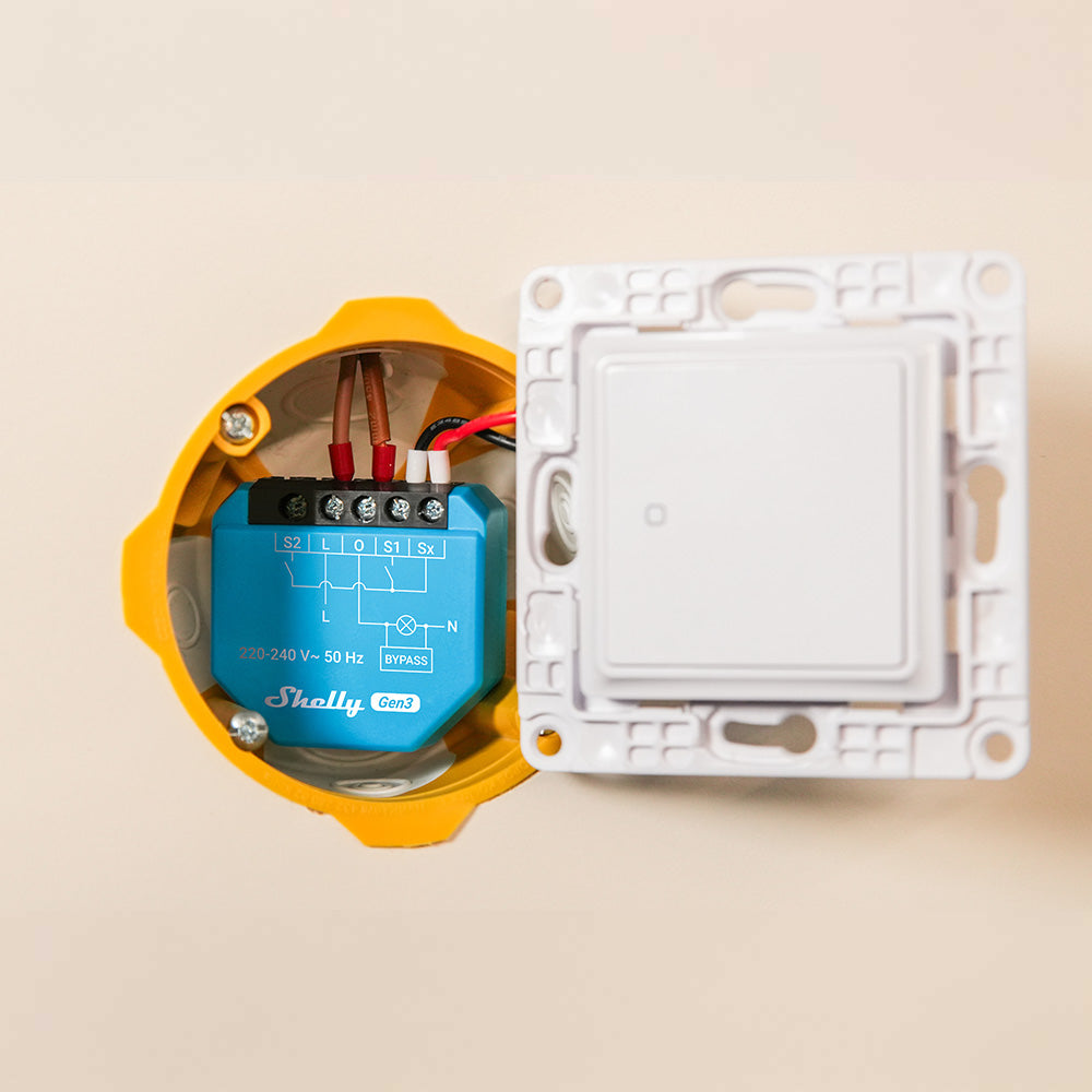 Shelly 1L Gen3 relais sans neutre WiFi éclairage