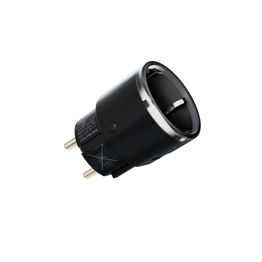 Shelly Wave Plug S prise connectée noire longue portée