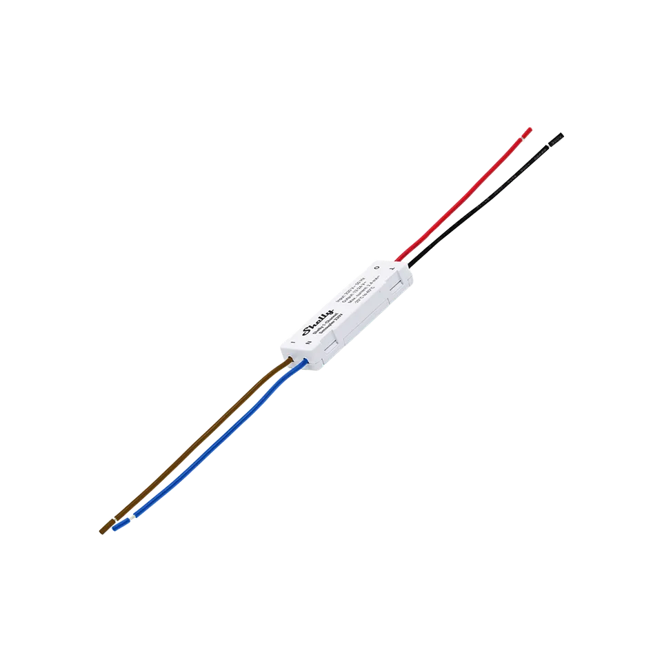 Shelly 1-Channel Decoupler 230V Module Wall Display
