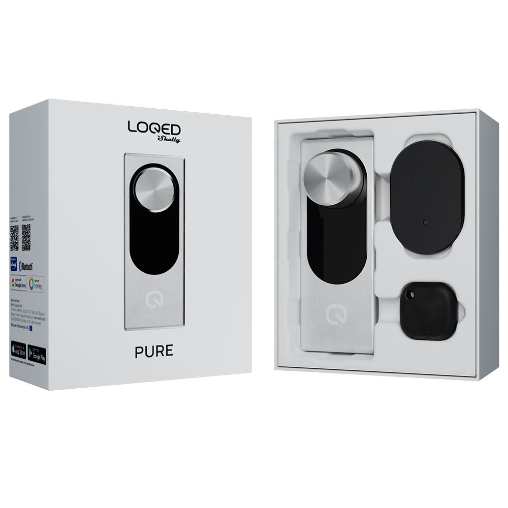 Loqed Pure Silver serrure connectée argent sans clé