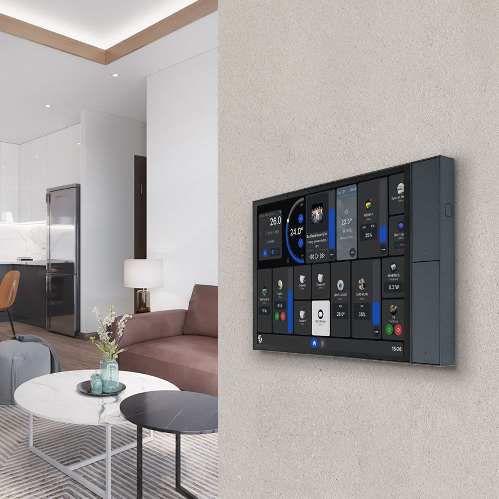 Shelly Wall Display XL panneau tactile gris Wi-Fi Bluetooth