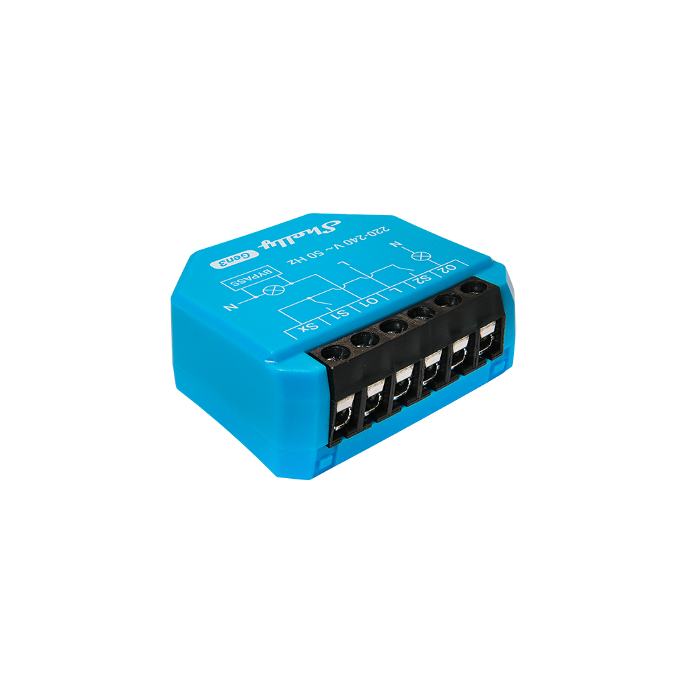 Shelly 2L Gen3 micromodule wifi 2 voies sans neutre