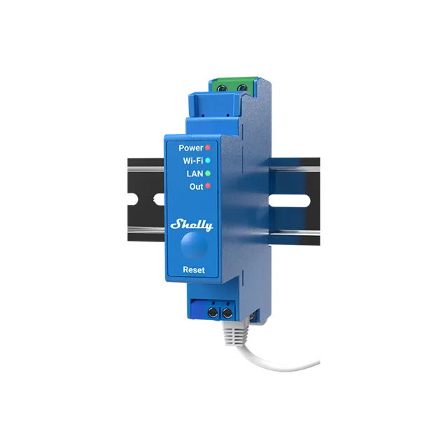 Shelly Pro 1 relais connecté rail DIN 1 canal contacts secs