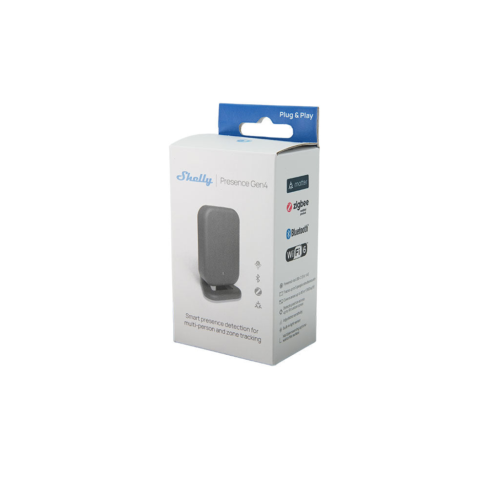 Shelly Presence Gen4 capteur présence noir WiFi