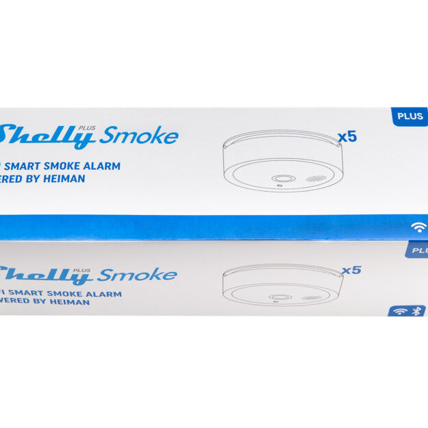 Shelly Plus Smoke Détecteur fumée WiFi Pack 5