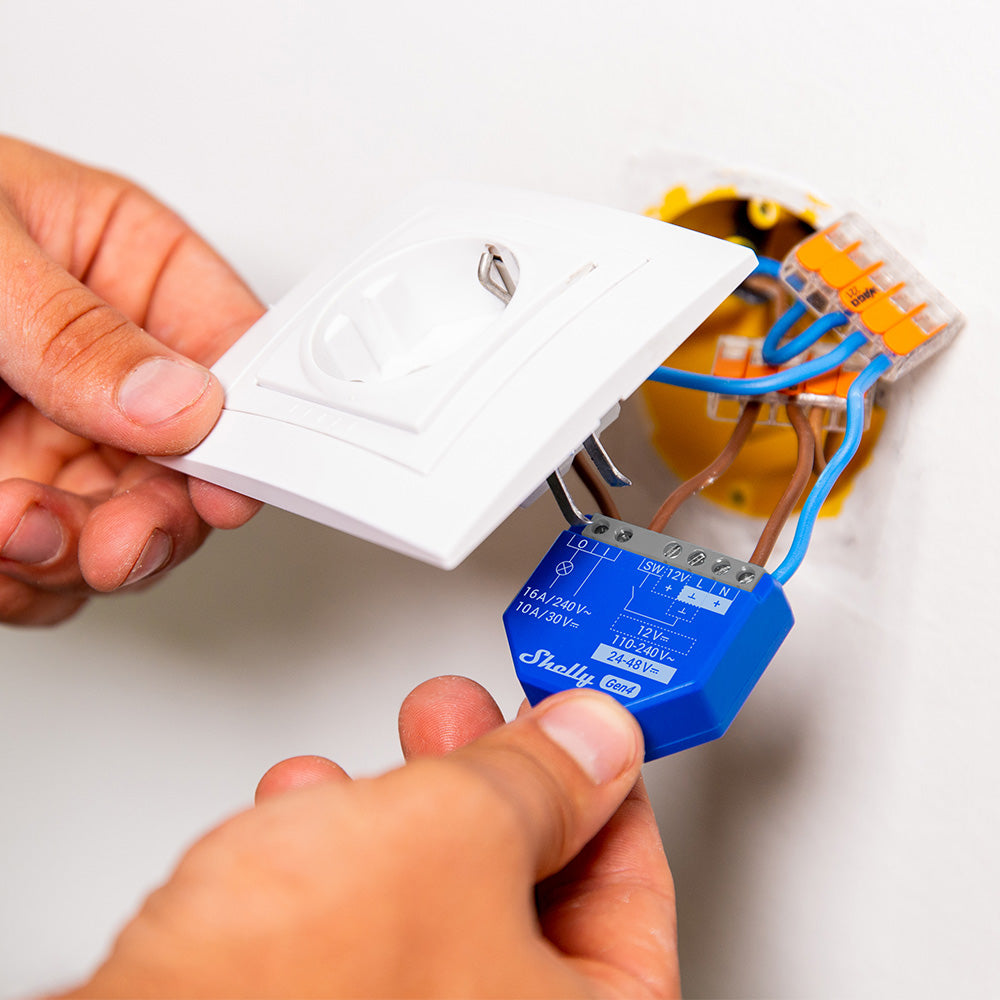 Shelly 1 Gen4 micromodule relais pack de 4 Matter Zigbee