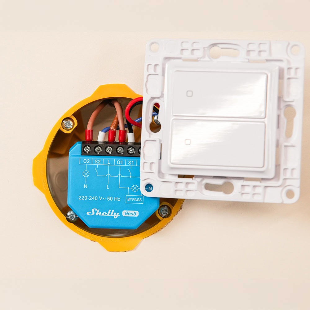 Shelly 2L Gen3 micromodule wifi 2 voies sans neutre