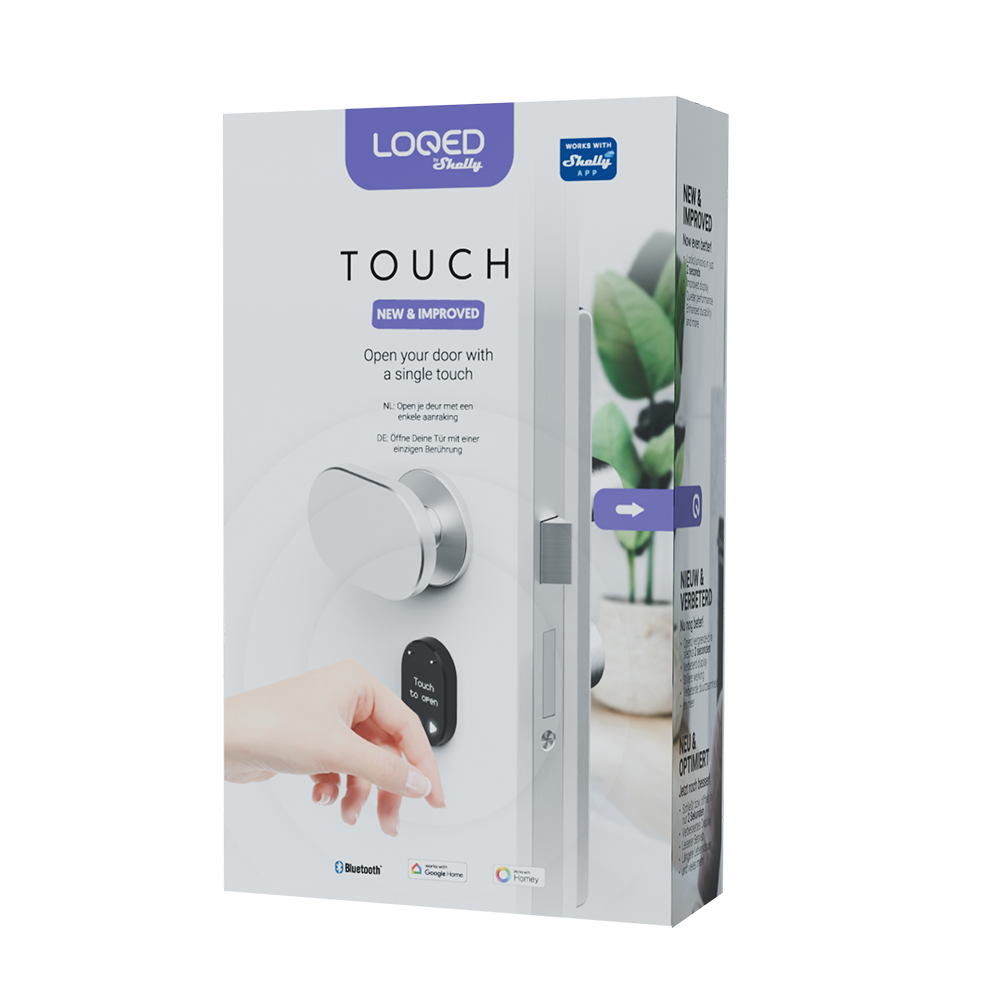 Loqed Touch serrure connectée noire Bluetooth WiFi code