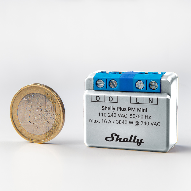 Shelly Plus PM Mini compteur énergie WiFi 16A 1 canal