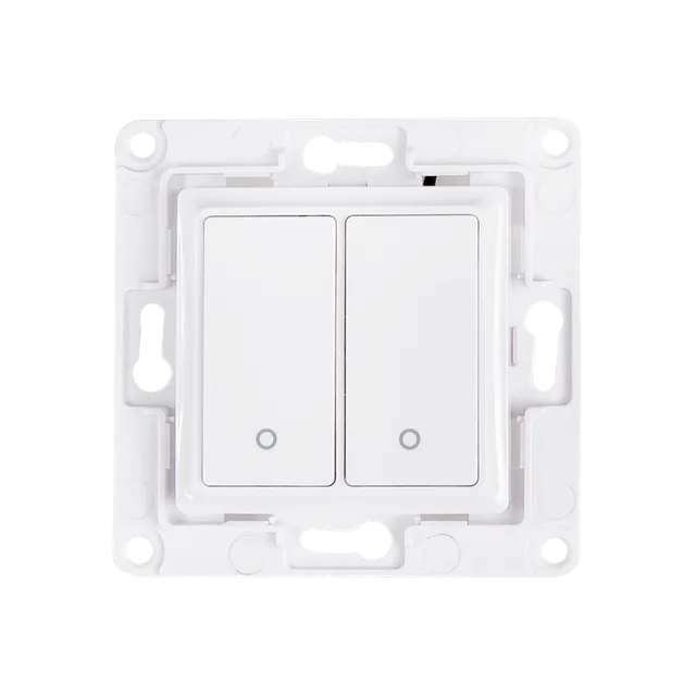 Shelly Wall Switch Interrupteur Mural 2 Boutons Blanc