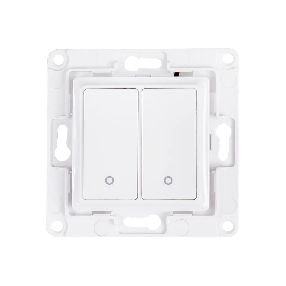 Shelly Wall Switch Interrupteur Mural 2 Boutons Blanc