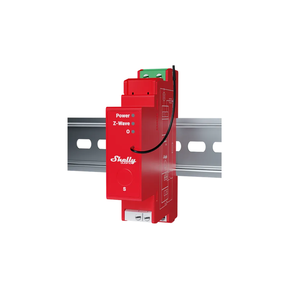 Shelly Wave Pro 1PM interrupteur DIN Z-Wave 1 canal mesure puissance ANZ