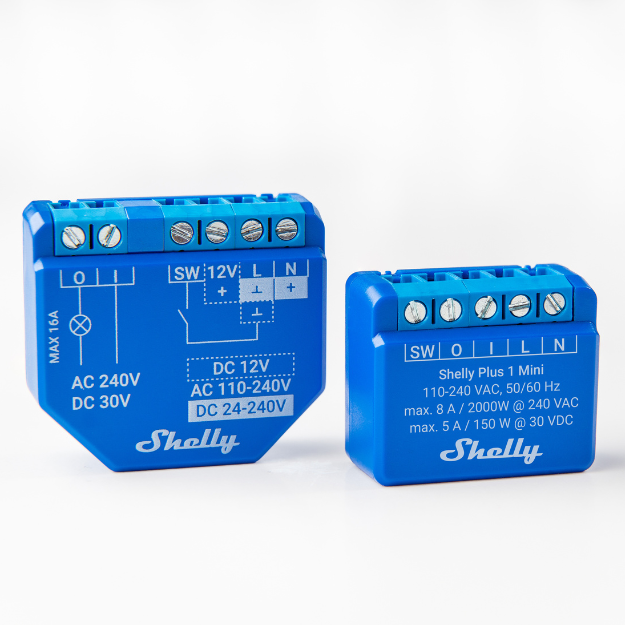Shelly Plus 1 Mini micro module relais WiFi contact sec